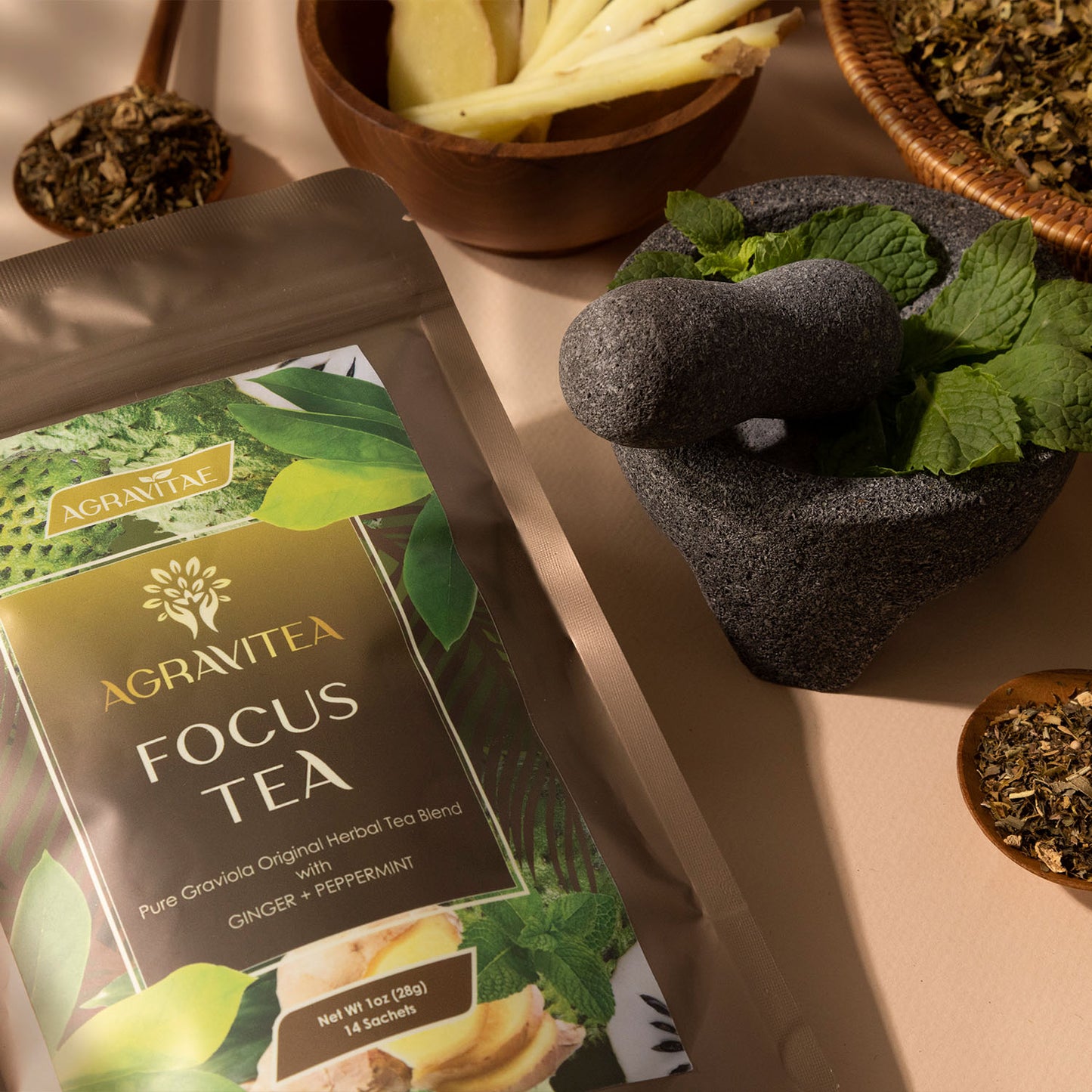 Focus Tea – Pure Graviola Herbal Blend